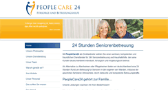 Desktop Screenshot of peoplecare24.de
